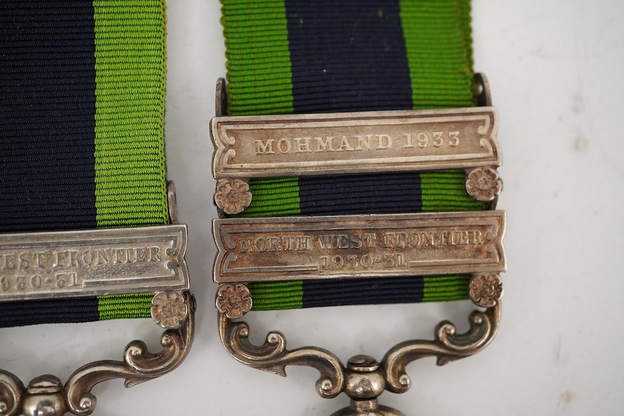 Five George V India General Service Medals